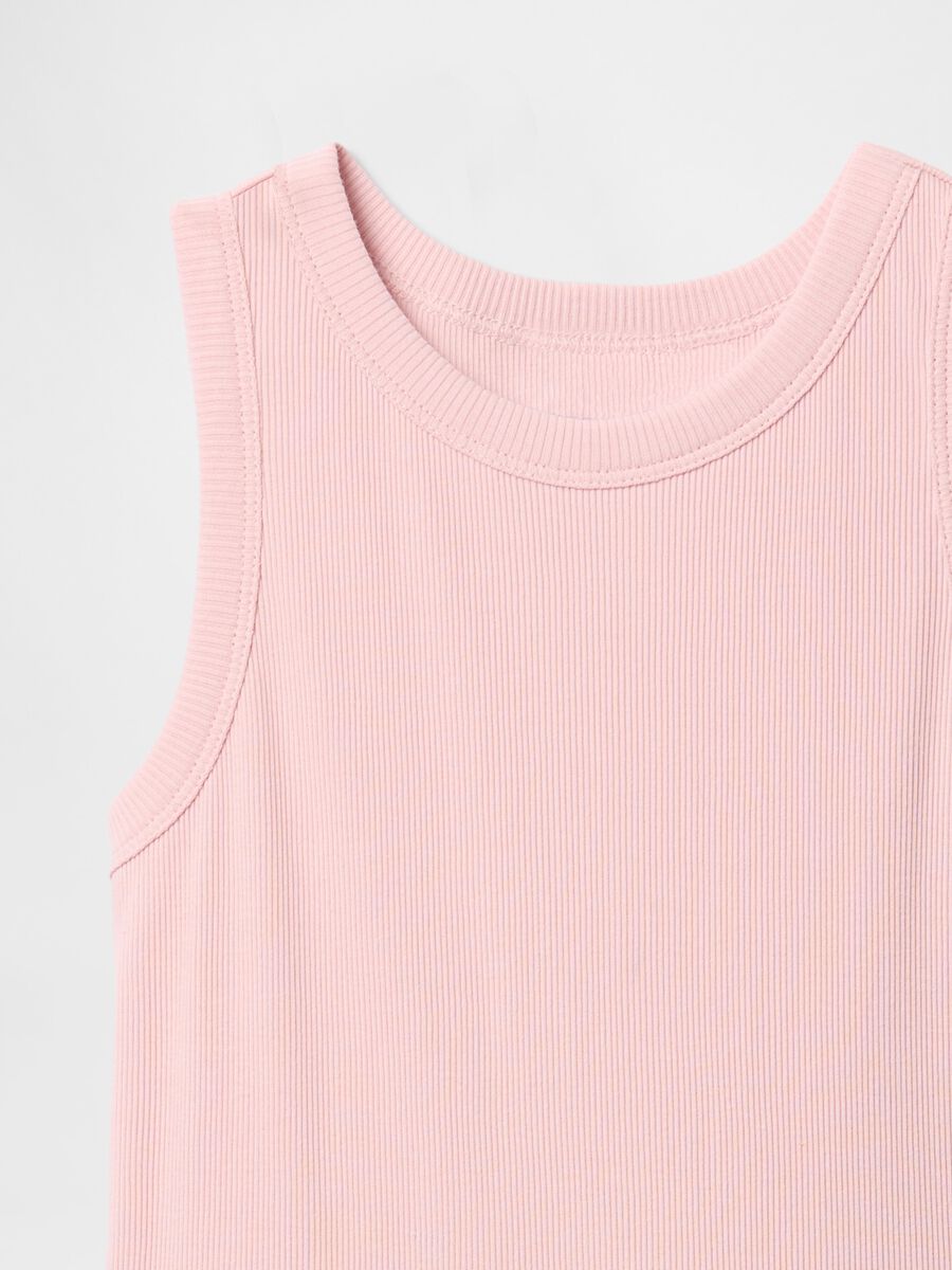 Sleeveless Pink Cotton Dress_3