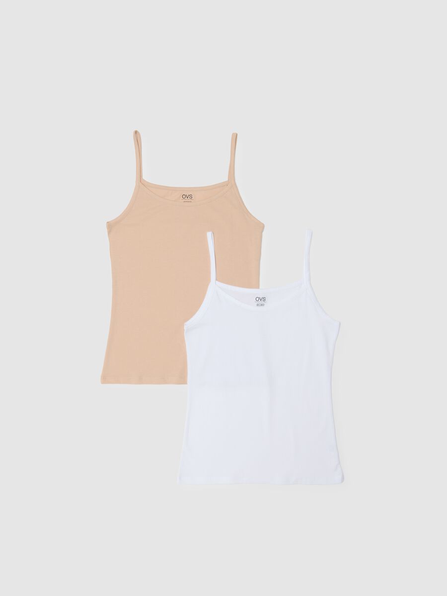 Bipack canottiere in cotone elasticizzato multicolor regular fit_4