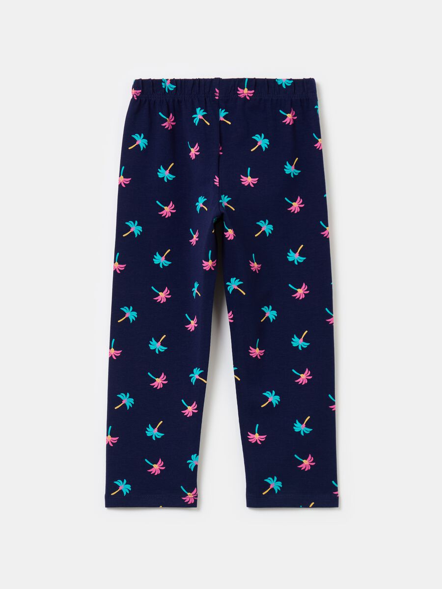 Three-quarter leggings with print_1