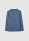 Children's sweater in blue stretch cotton blend regular fit_1