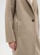 Beige Single-Breasted Regular Fit Coat_3