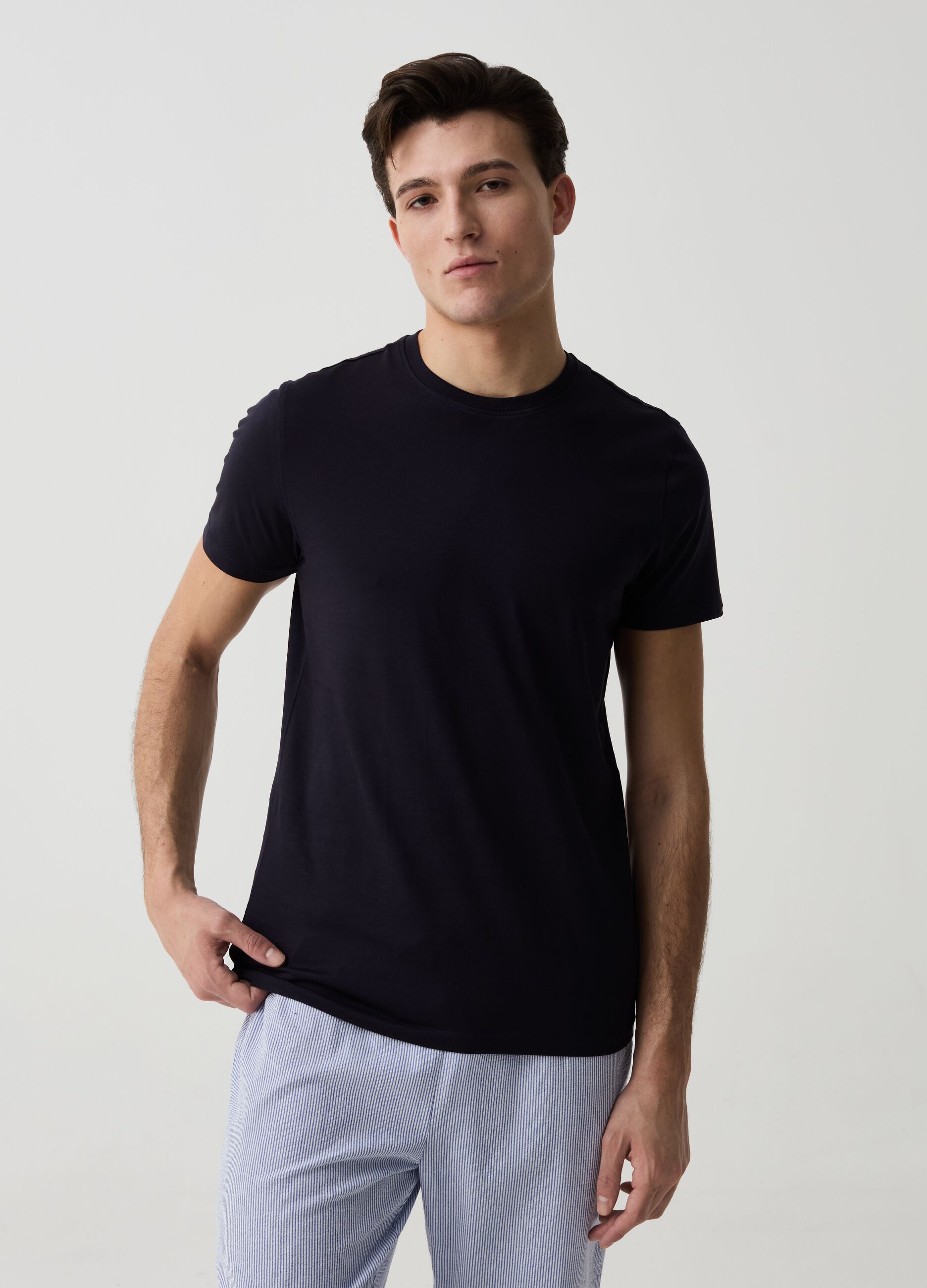 Bipack t-shirt intime in cotone Supima