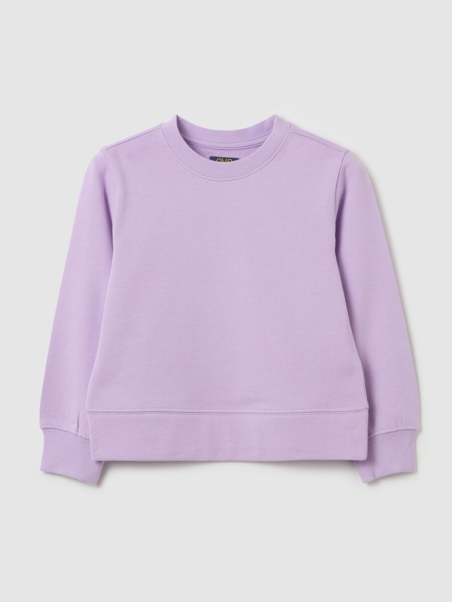 Solid colour French Terry sweatshirt_0
