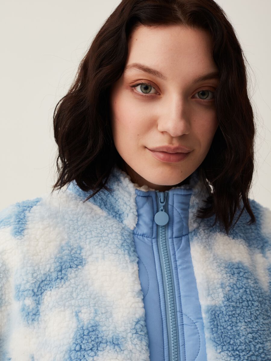 Vestaglia corta full-zip Tie Dye_2