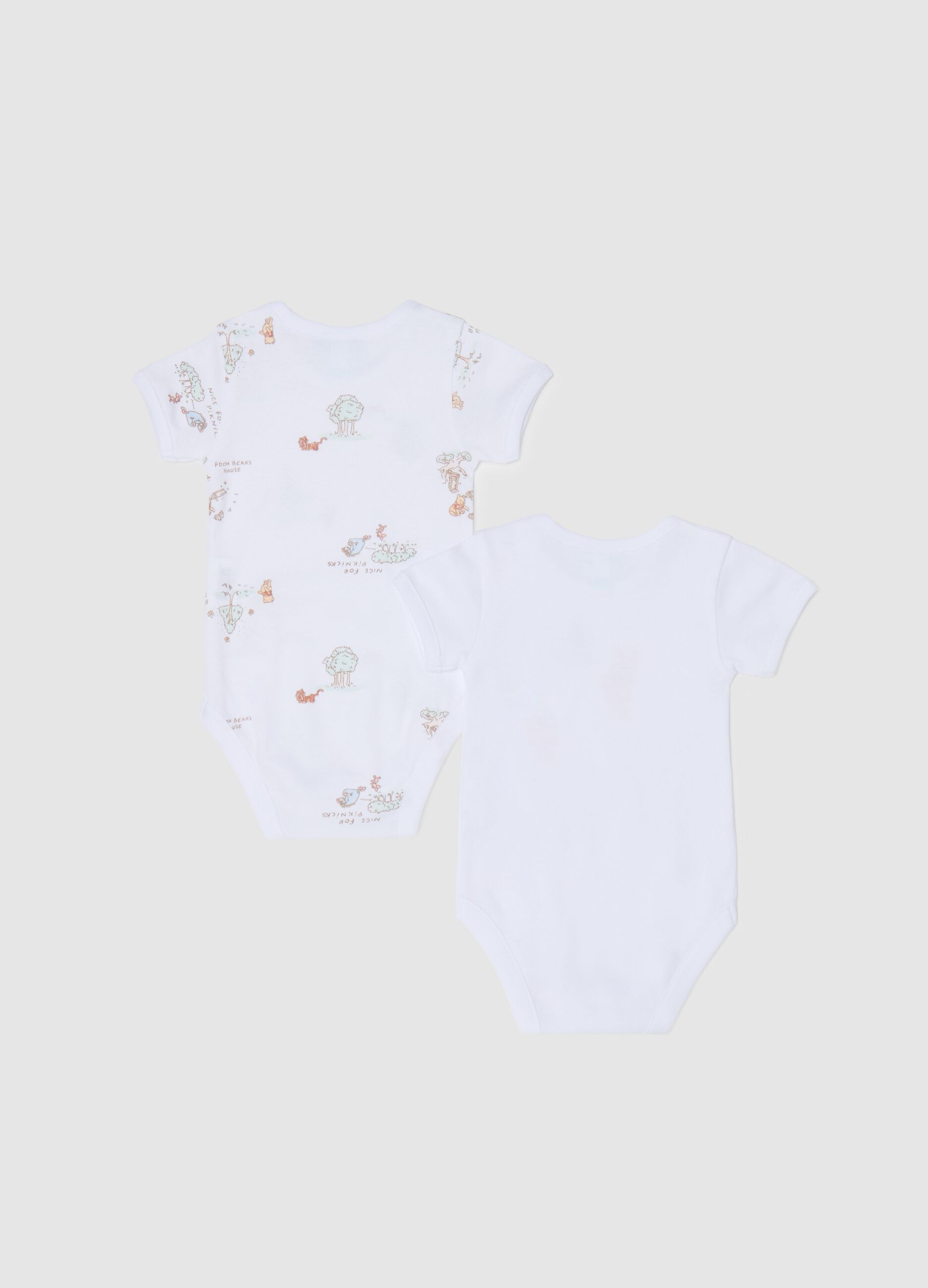 Bipack body in cotone bio stampa Winnie the Pooh