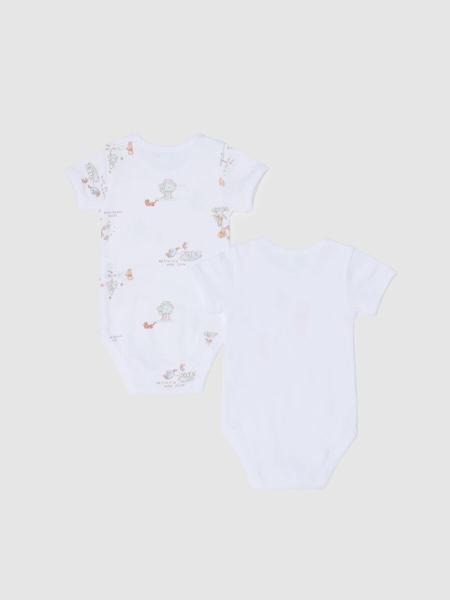 Two-pack organic cotton bodysuits with Winnie the Pooh print_1
