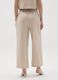 Beige Striped Wide Leg Trousers_2