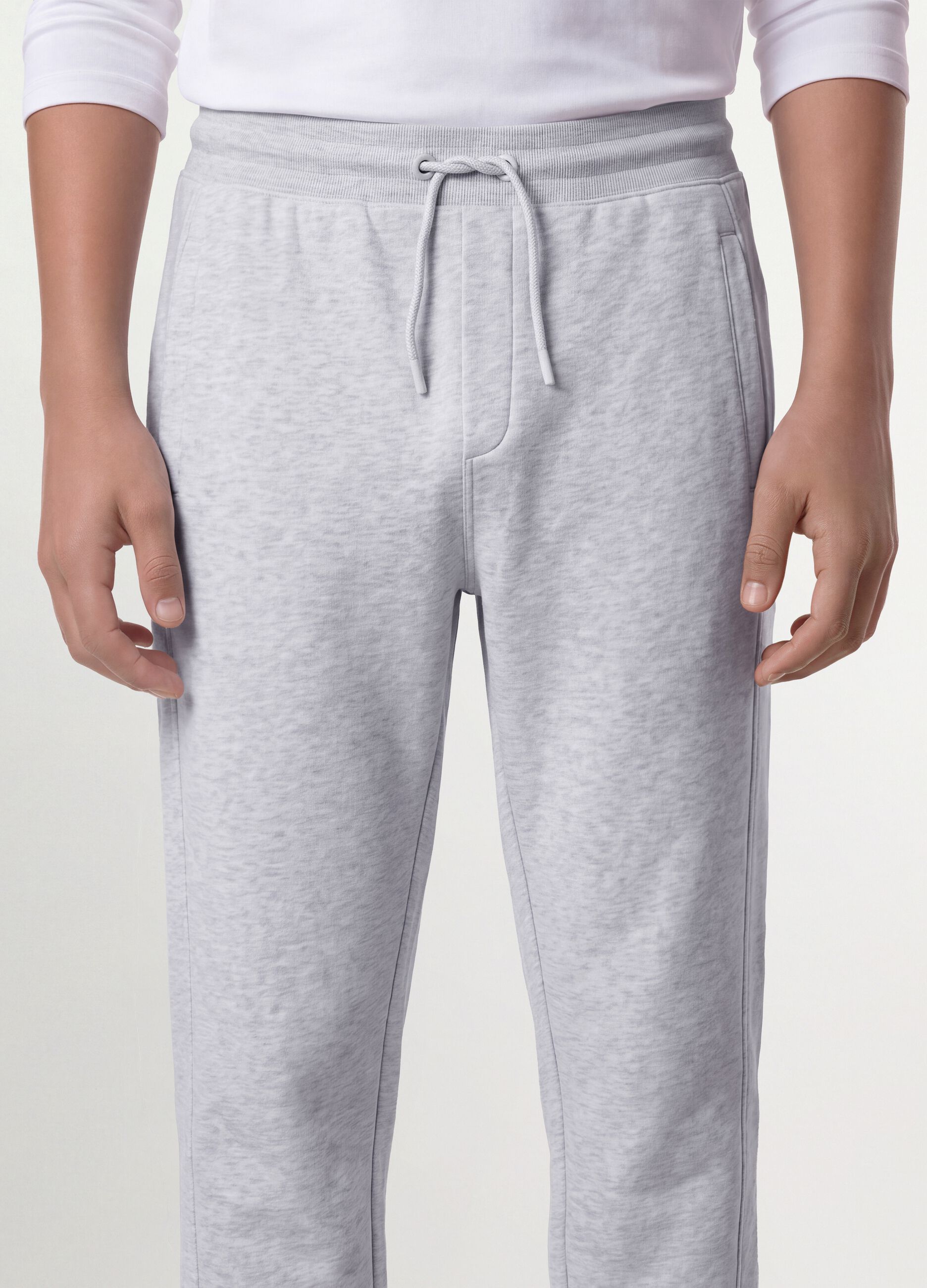 Grey organic cotton jogger trousers