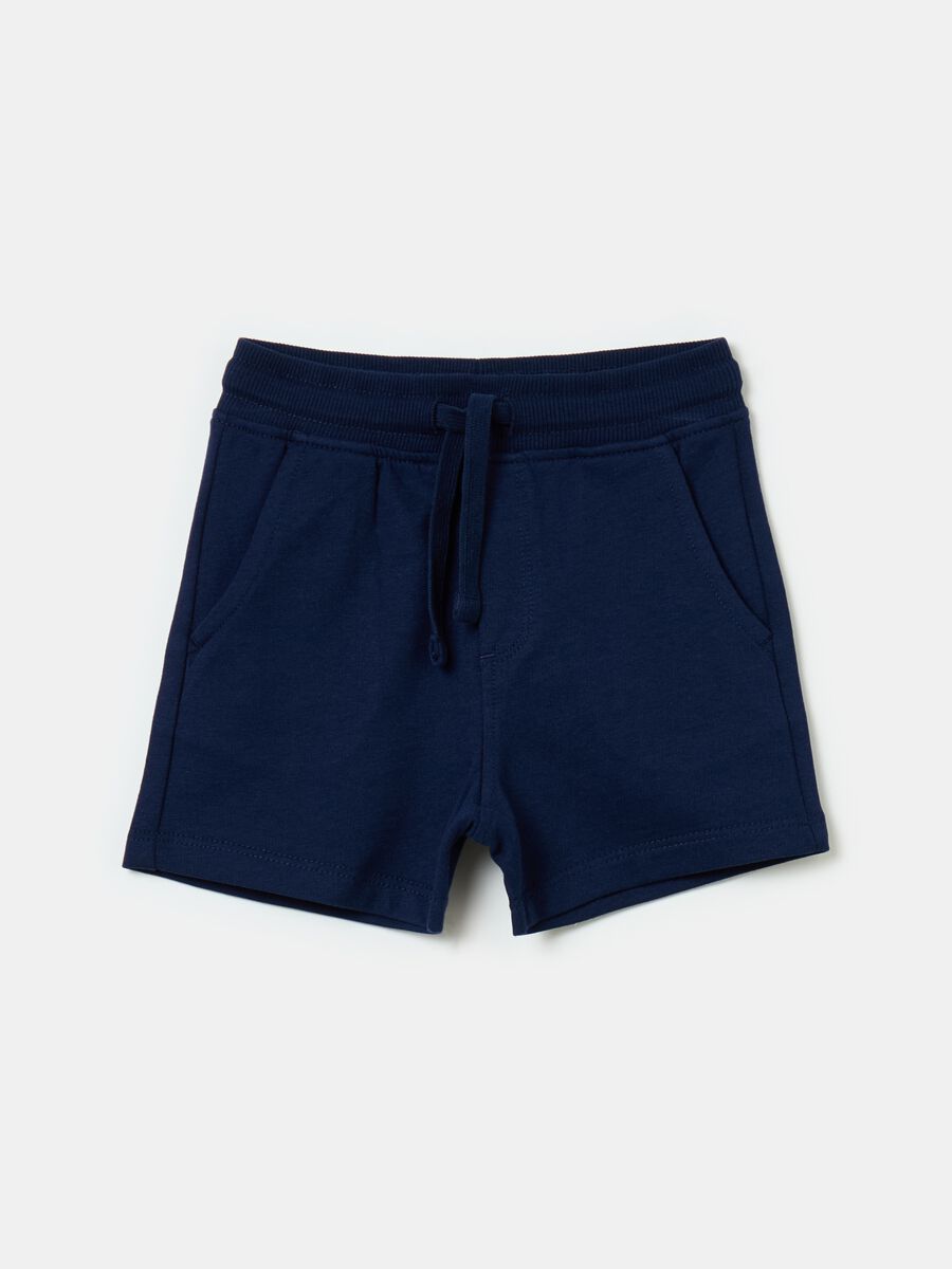 Shorts in cotone con coulisse_0