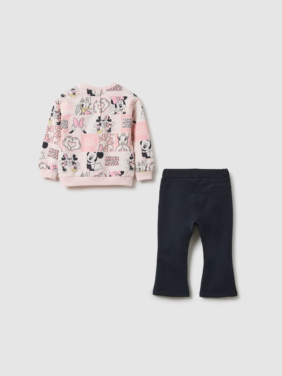 Multicolour sweatshirt and trousers set for girls in cotton blend regular fit_1