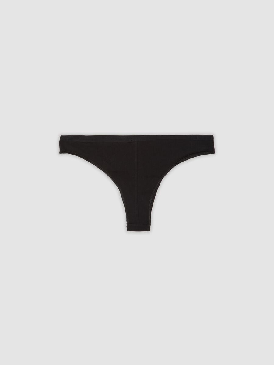Pack of five black stretch briefs_5