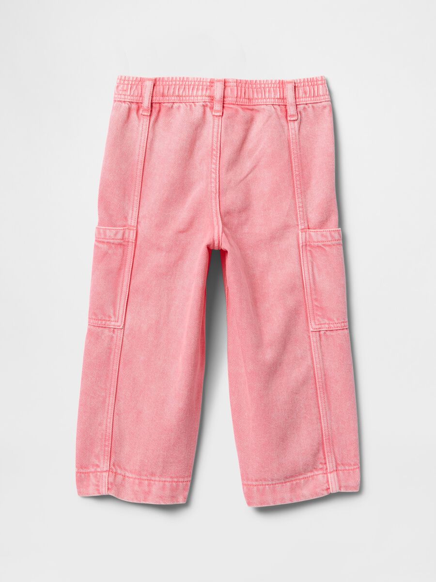 Pantaloni larghi in cotone e Lyocell_1