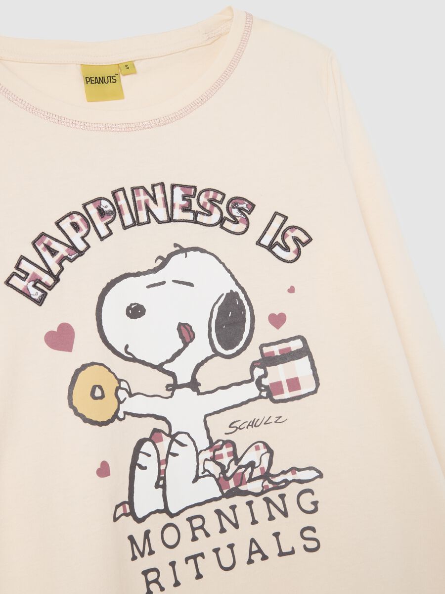 Beige cotton pyjamas with Snoopy_5