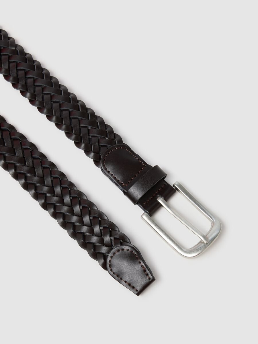 Cintura da uomo in vera pelle marrone_2