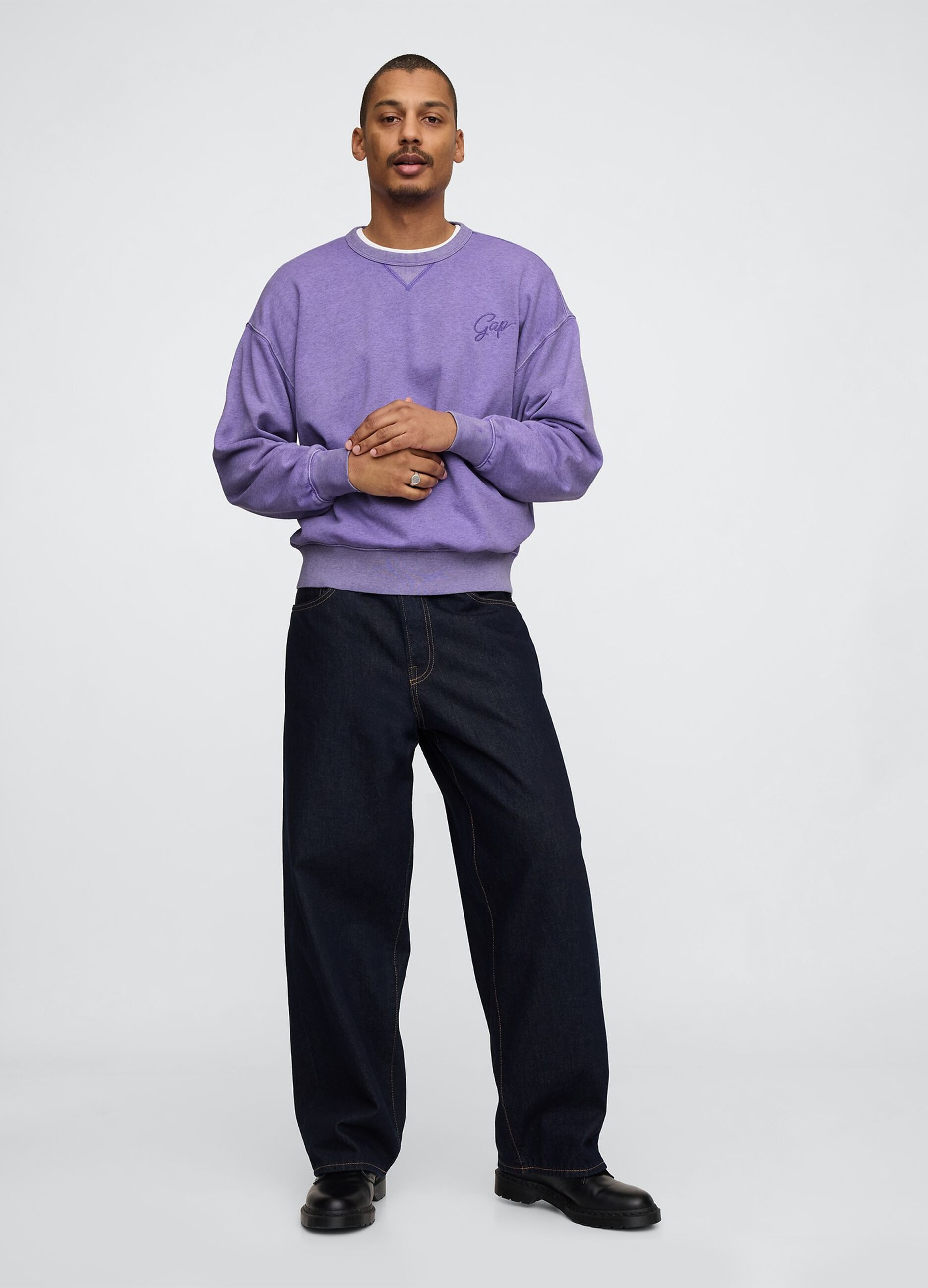 Gap Purple Crew Neck Sweatshirt
