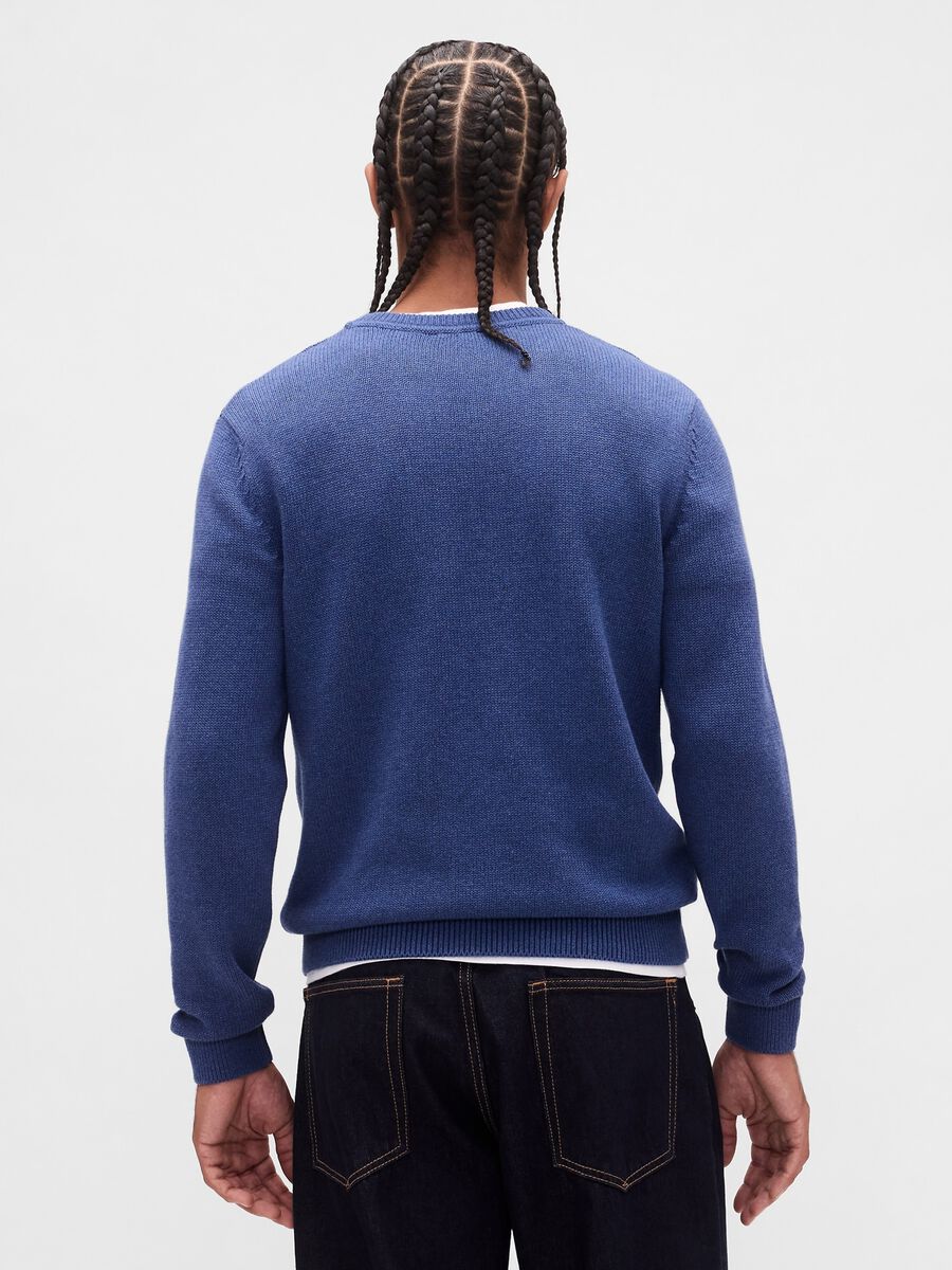 Blue Cotton Pullover_1