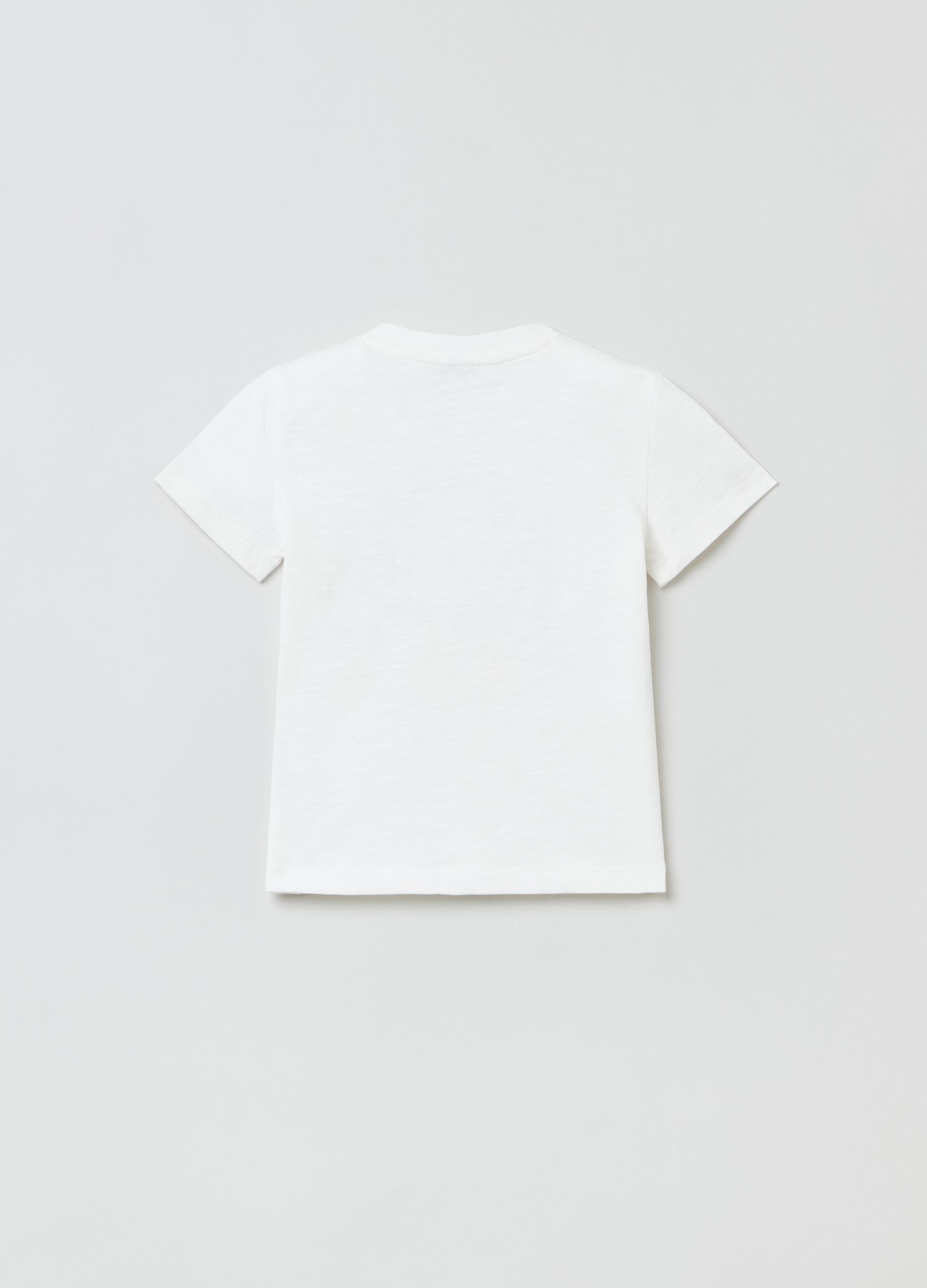 Cotton T-shirt with lion print