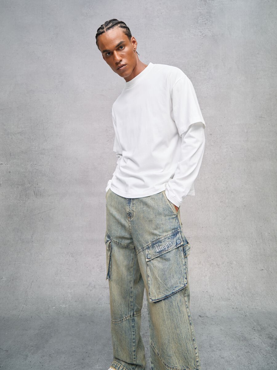 Cargo Denim Washed Light Blue & Tea_2
