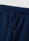 Blue regular-fit joggers in pure organic cotton for boys_5