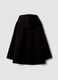 Black regular-fit coat with hood and buttons_2