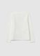 Girls' White Stretch Cotton T-Shirt Regular Fit_1
