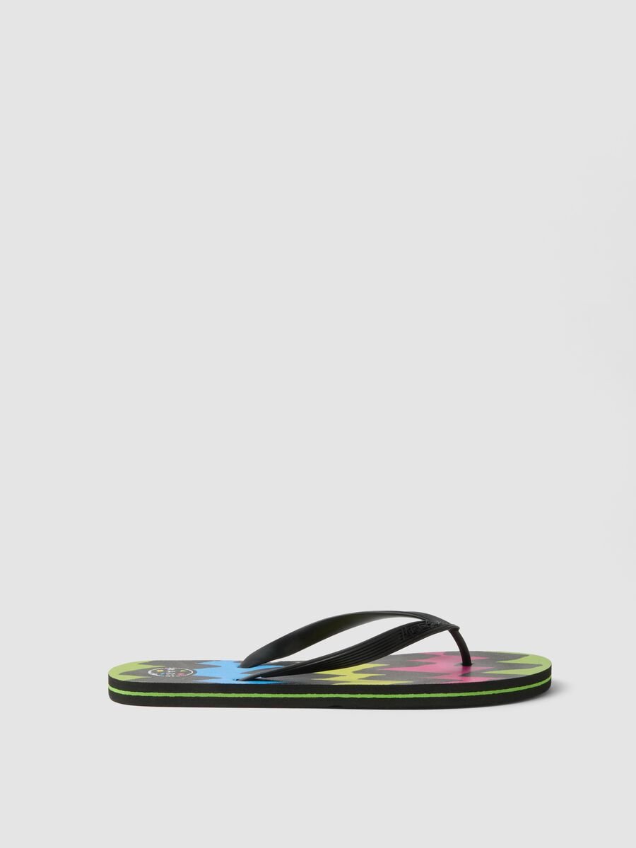 Summer Flip-Flops with Multicolor Pattern_0