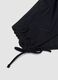 Black stretch bikini bottoms with ruched detailing_1