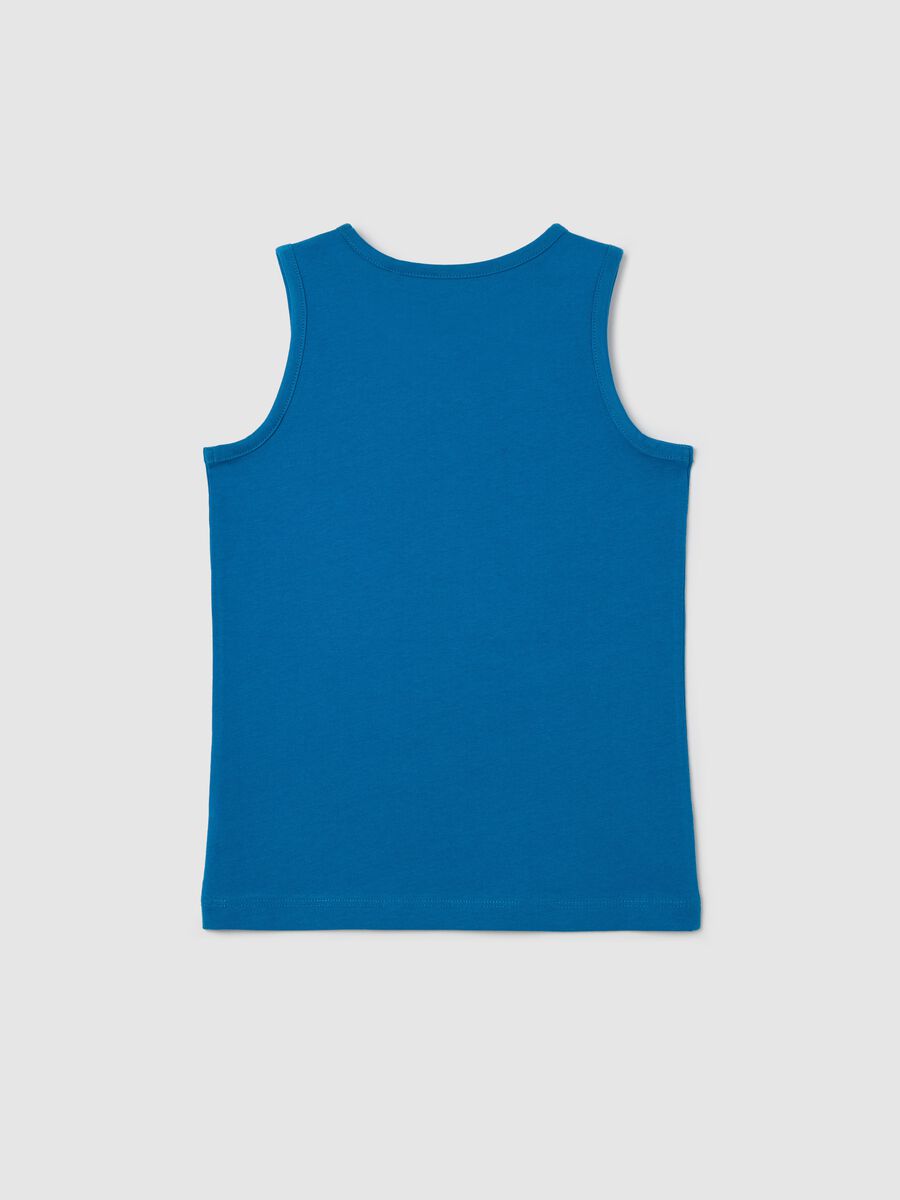OVS Kids Blue Cotton Vest_1