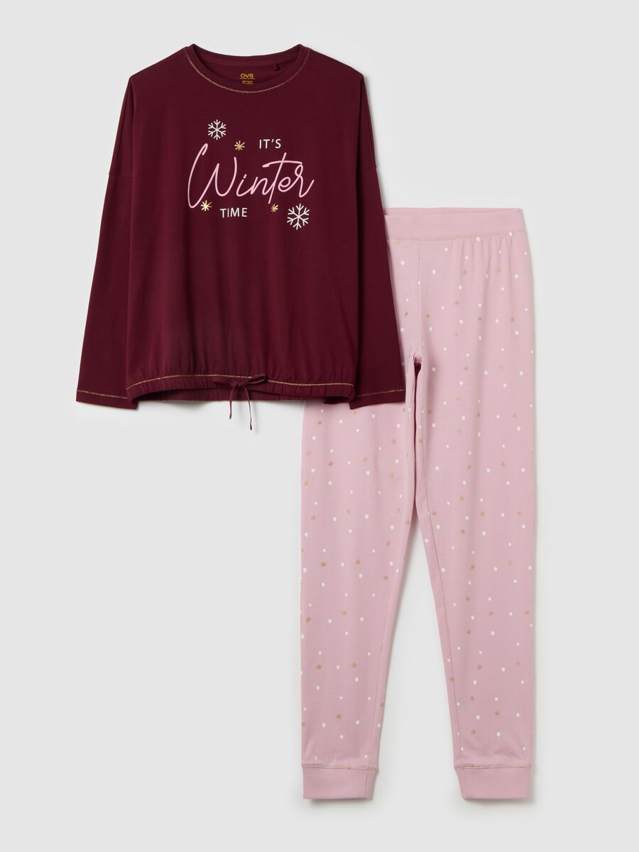 Long pyjamas with "It's Winter Time" print_4