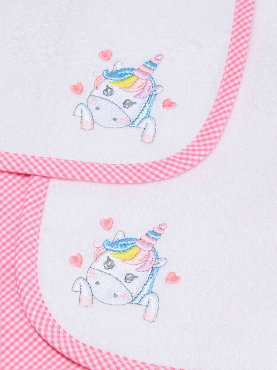Girl's Bib and Towel Set in Multicolour Blend_3