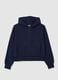 Girls' blue regular fit pure cotton sweatshirt_3