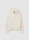 Girls' white pure cotton sweatshirt with regular fit_3