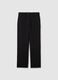 Black stretch trousers in polyviscose_4
