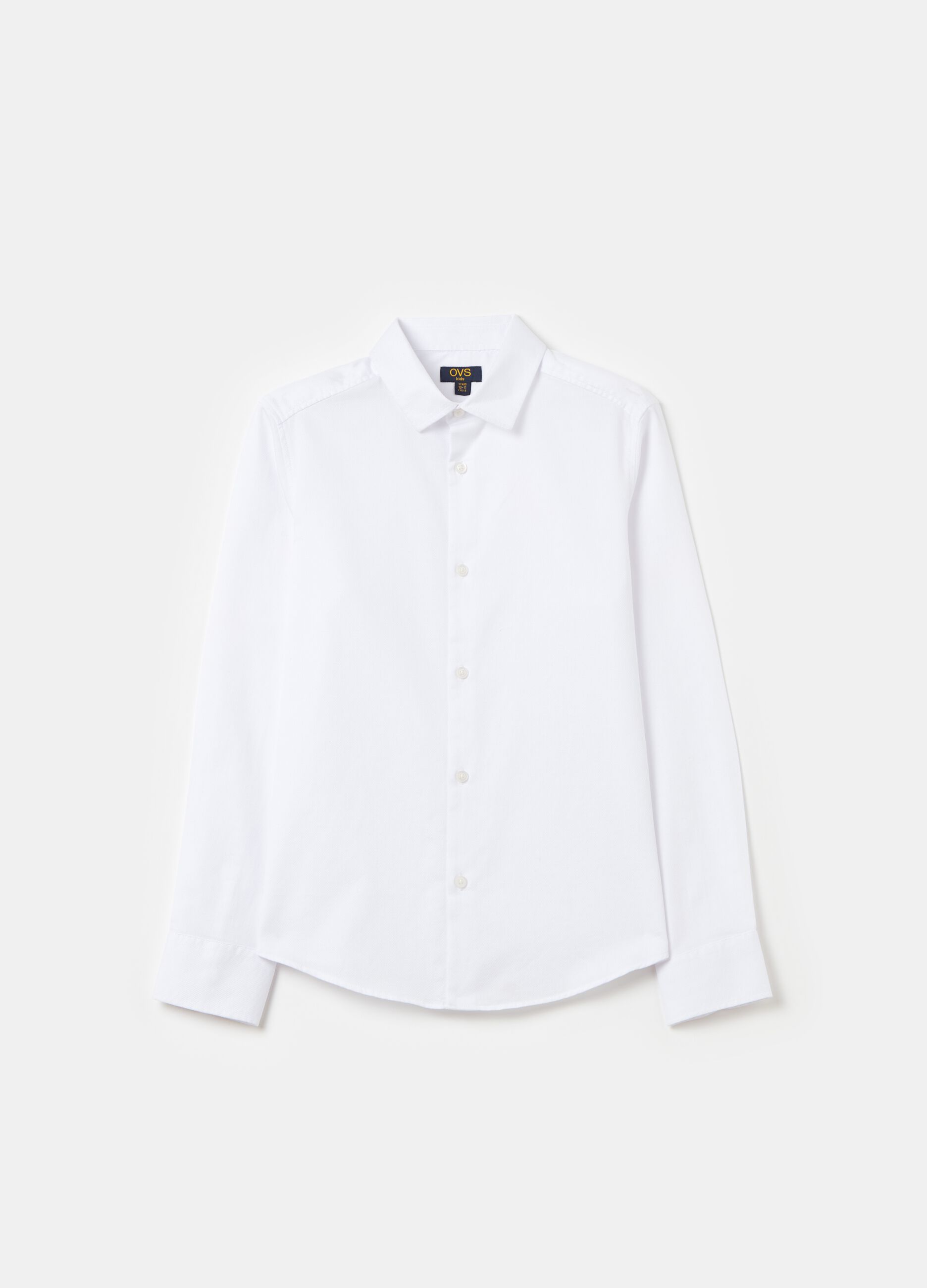 Camicia in cotone piquet