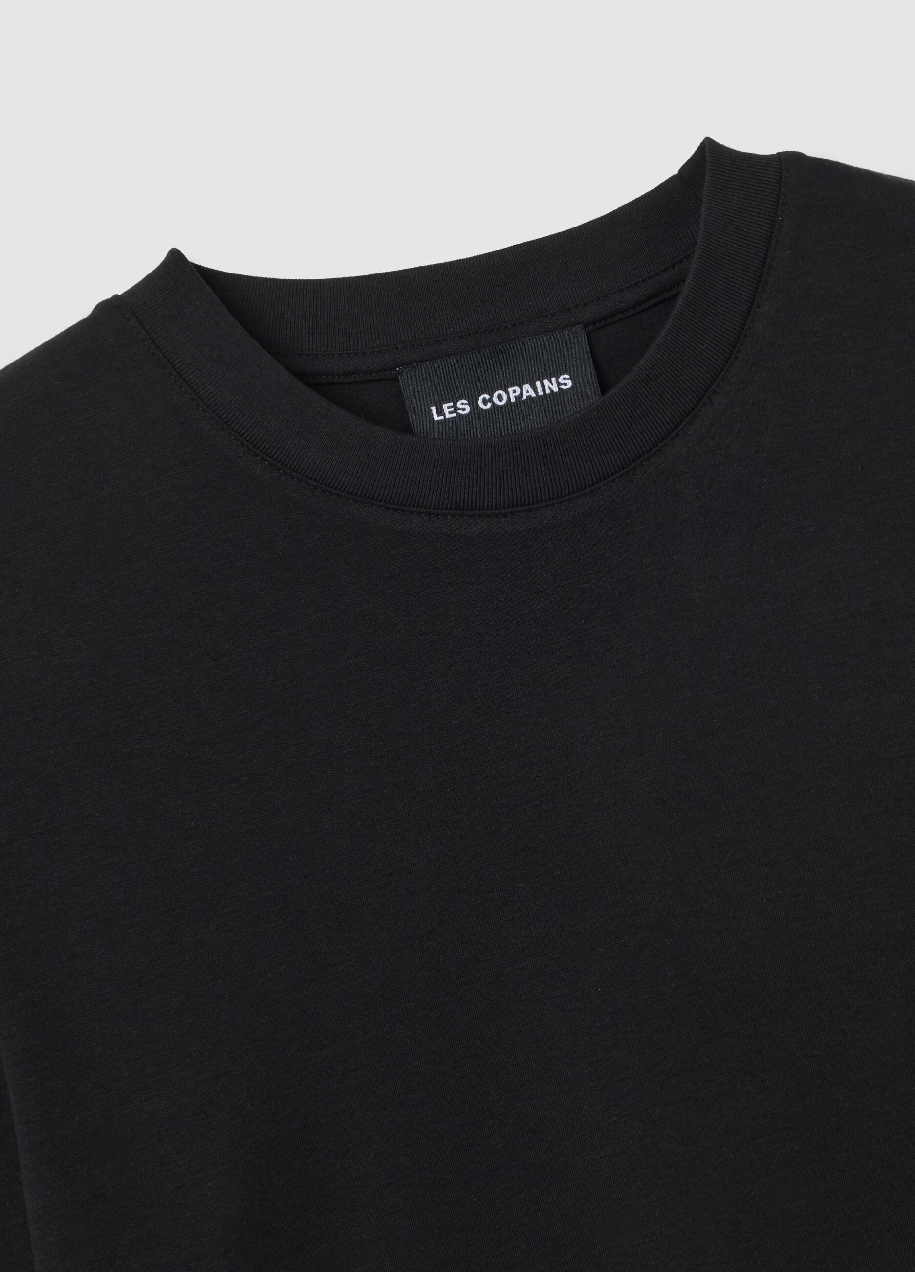 Black regular fit T-shirt