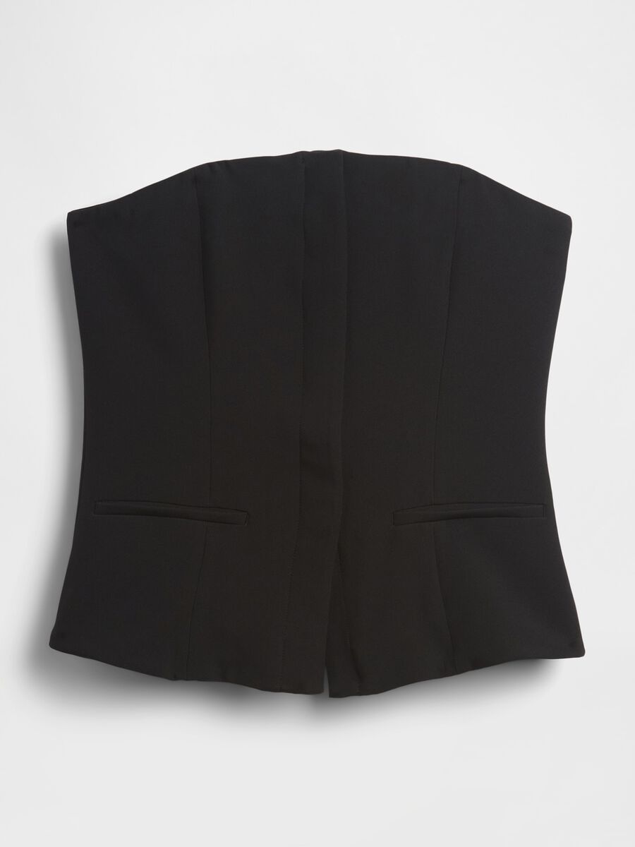 Black Stretch Waistcoat_5