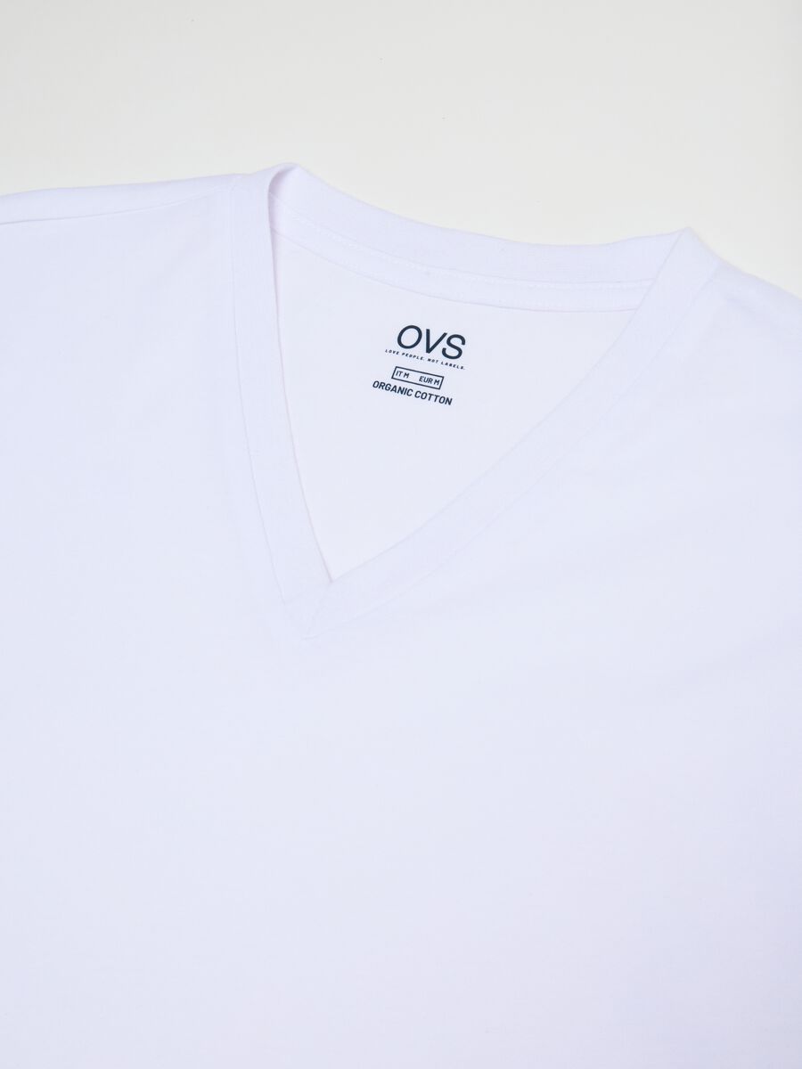 Men's pure cotton white T-shirt_5
