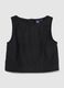 Sleeveless linen-blend top_3