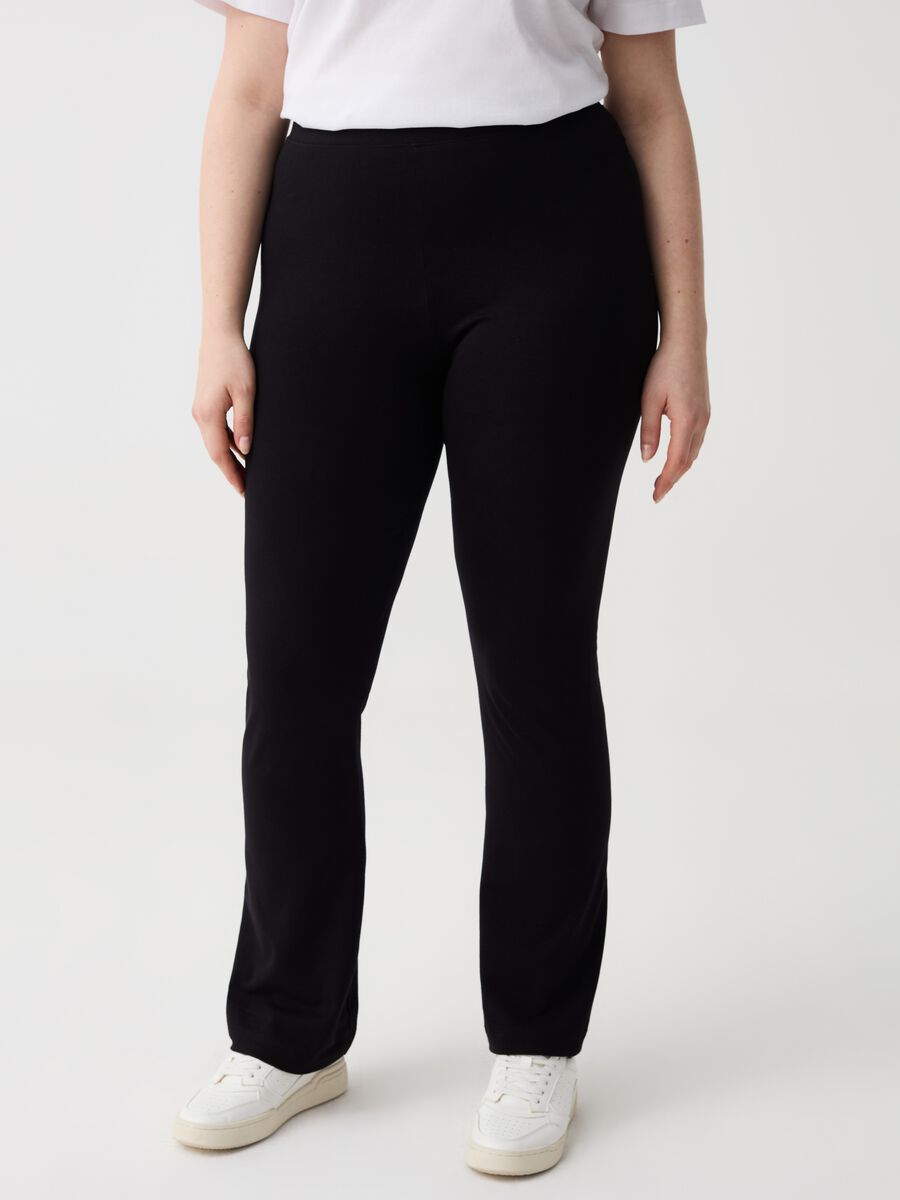 Essential Curvy bootcut-fit leggings_1