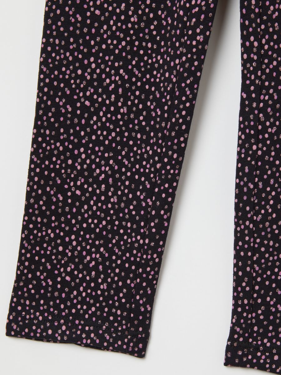 OVS Kids Black Stretch Leggings_3