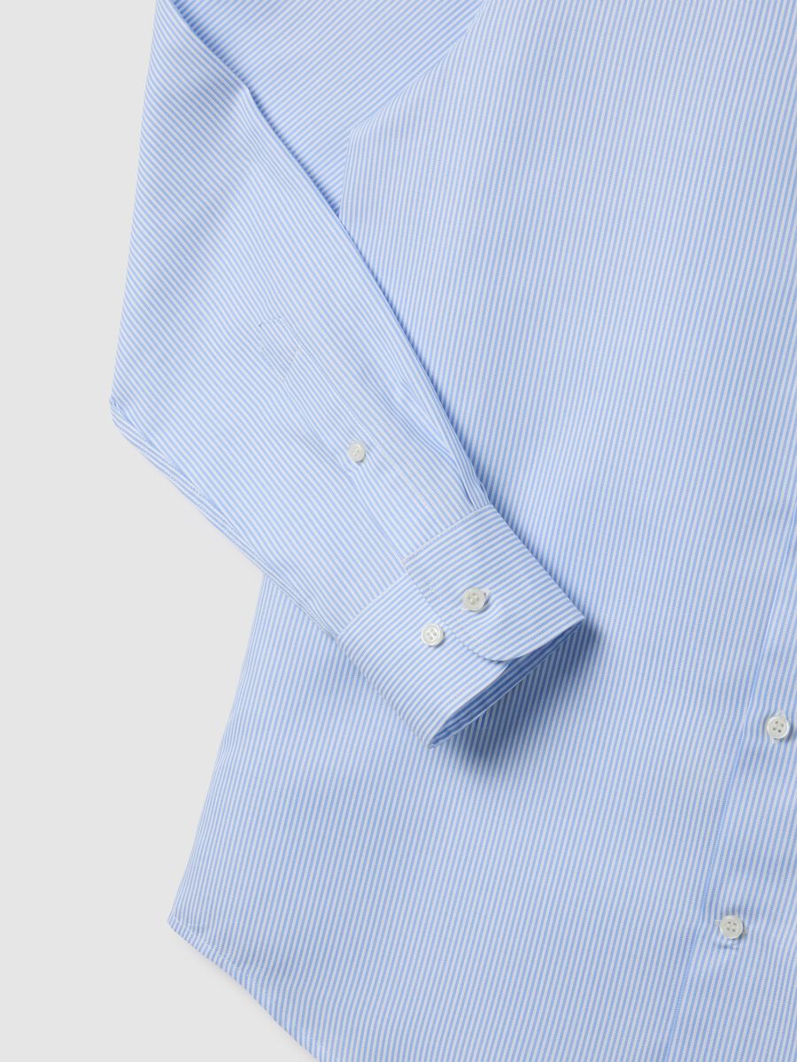 Men's Regular Fit Blue Pure Cotton Shirt_1