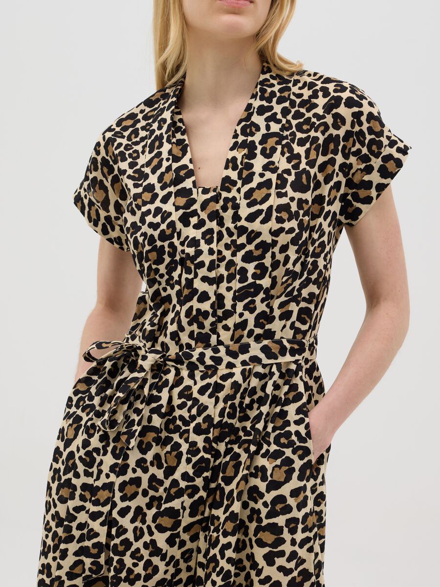 Cotton Leopard Print Dress_3