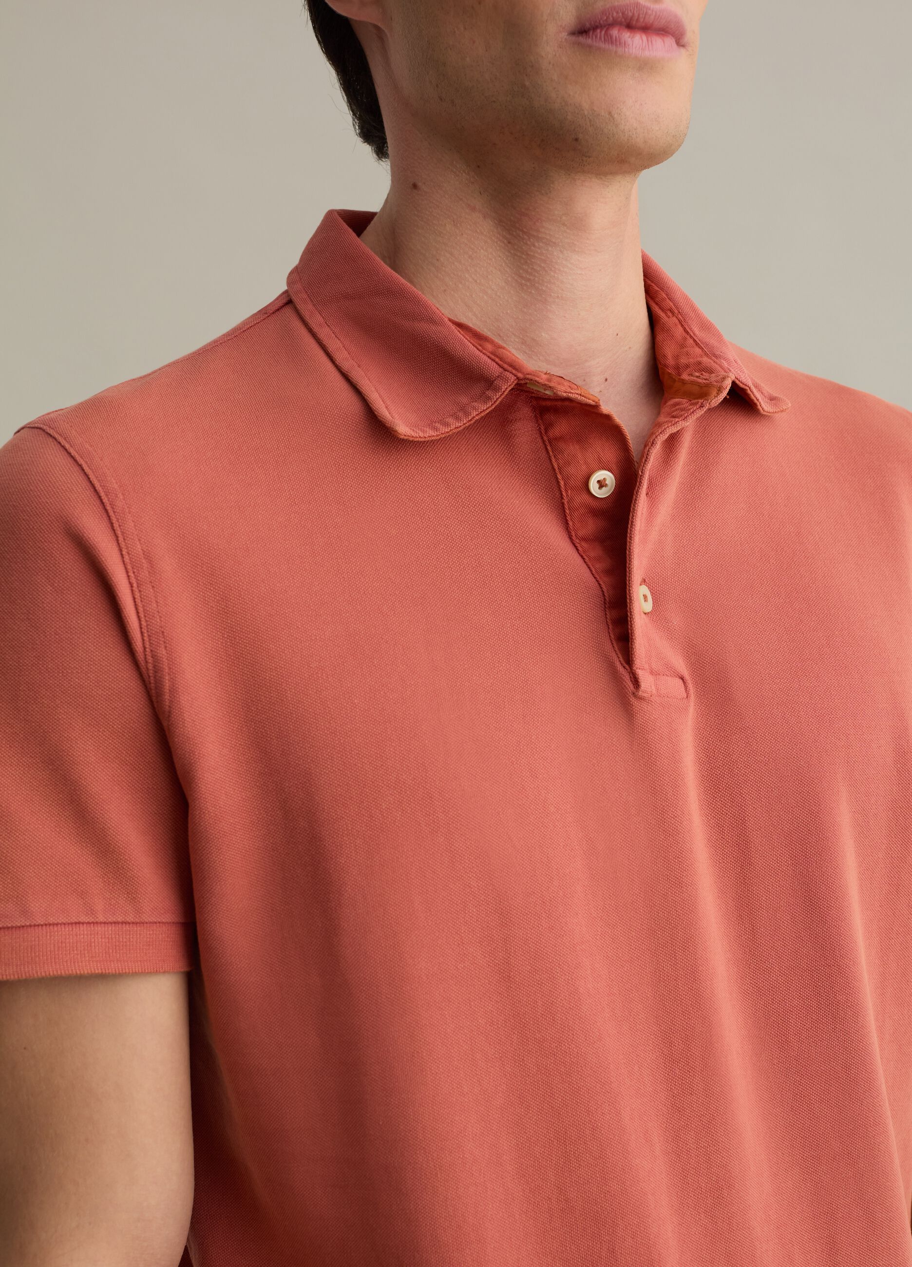 Cotton pique polo shirt