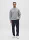 Grey regular fit pure cotton sweatshirt_1