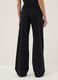 Wide-leg black stretch cotton jogger trousers_2