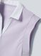 Purple sleeveless ALTAVIA COURT polo in stretch cotton with classic collar_5