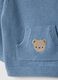 Baby regular fit blue pure cotton jumper with pocket_3