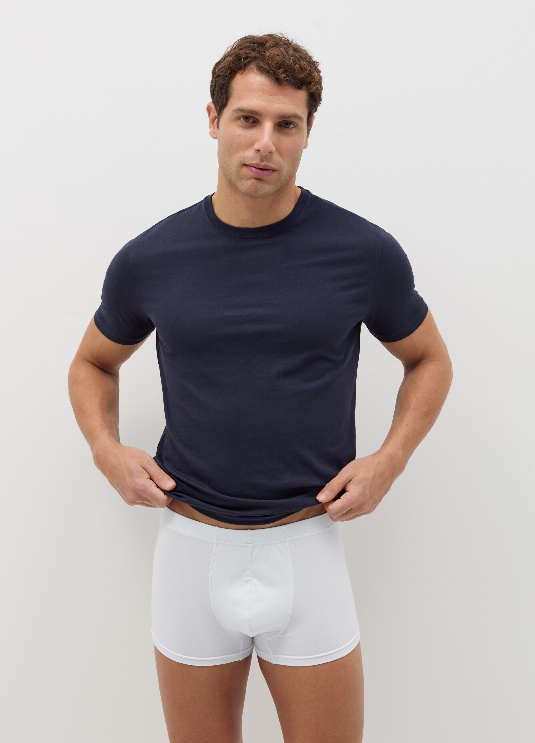 Five-pack boxers in organic cotton