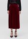Full midi skirt in velvet_1