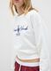 White cotton blend sweatshirt with regular fit_2
